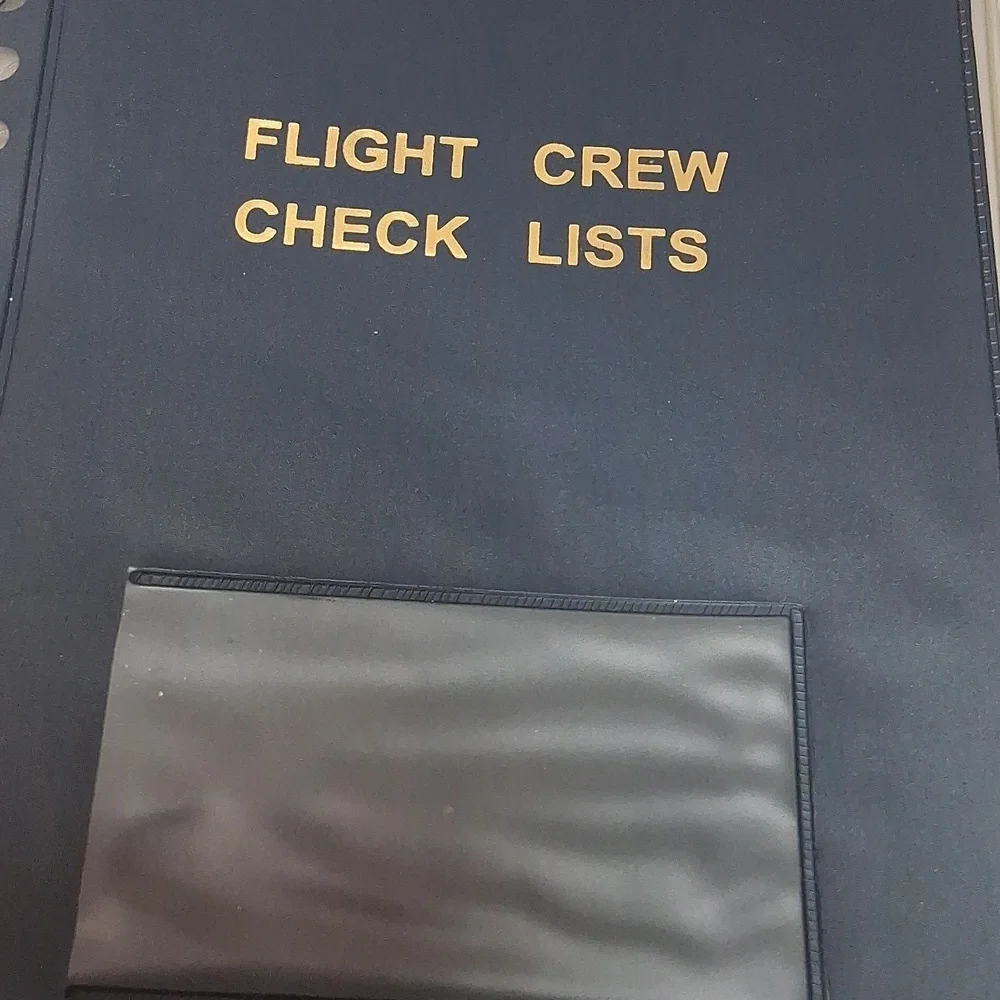Historical USAAF Flight Crew Checklist & Performance Book Ring Binder